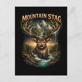 Cartão Postal Crown of the Mountain Stag