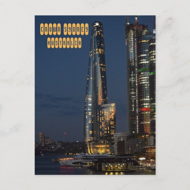 Cartão Postal Crown Sydney (Frente)