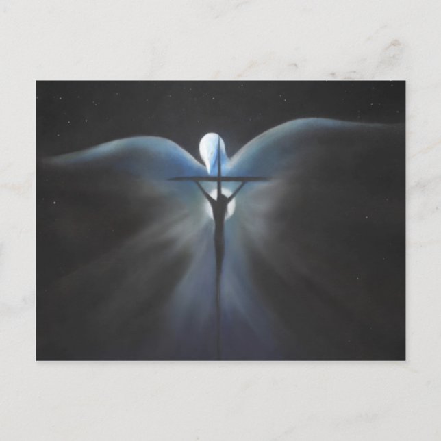 Cartão Postal Crucificação de Cristo com o Espírito Santo (Frente)