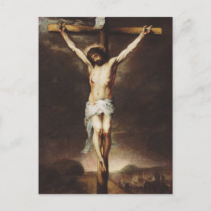 Cartão Postal Crucificação por Bartolome Esteban Murillo