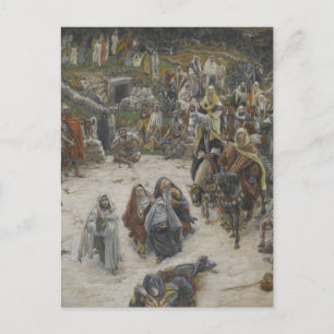 Cartão Postal crucificação vista pela cruz James Tissot