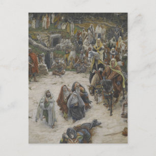 Cartão Postal crucificação vista pela cruz James Tissot