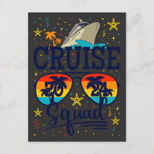 Cartão Postal Cruise Squad 2024 — Férias de Cruzamento