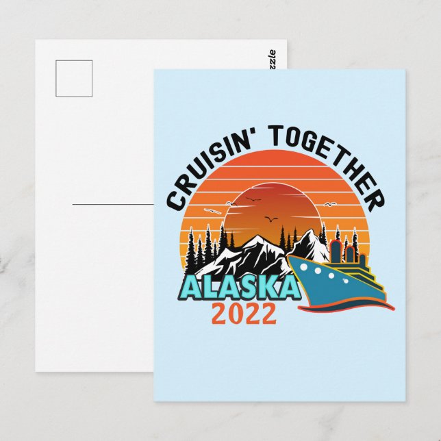 Cartão Postal Cruisin Together Alaska Viagem Vacin (Frente/Verso)
