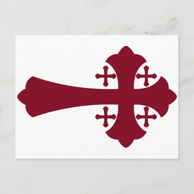 Cartão Postal Cruz de Jerusalém (Frente)