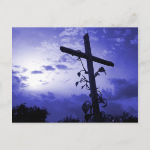 Cartão Postal Cruz de Jesus Eu sou o Vine Christian Posta Card