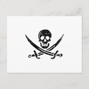 Cartão Postal Cruz Pirata