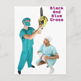 Cartão Postal Cruz Preta e Azul