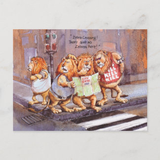 Cartão Postal Cruzamento de zebra