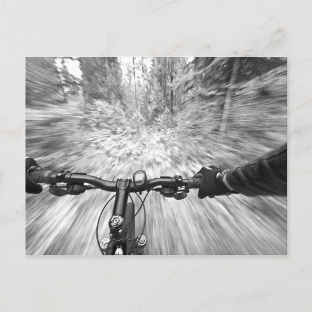 Cartão Postal Cruzando uma seção buff de singletrack 2 (Frente)