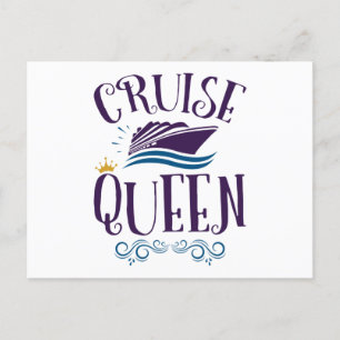 Cartão Postal Cruzeiro Queen Cute Cruise Women