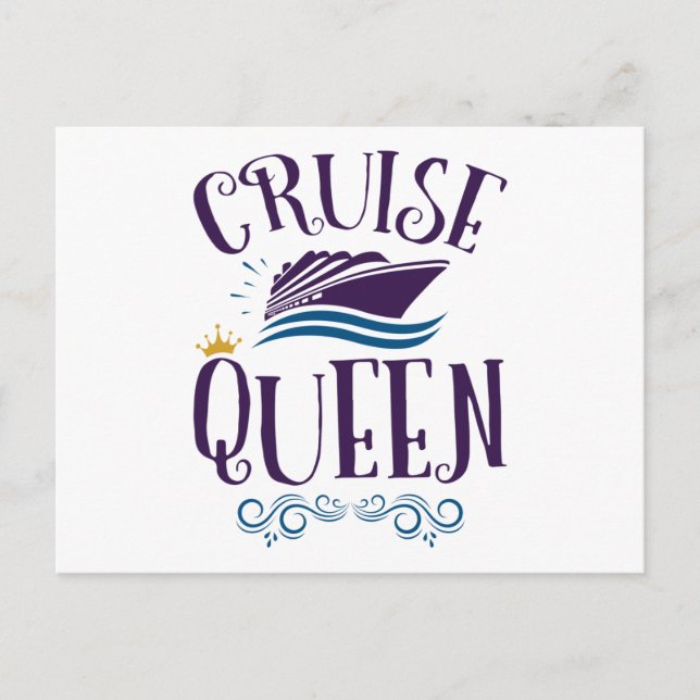 Cartão Postal Cruzeiro Queen Cute Cruise Women (Frente)