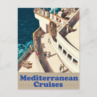 Cartão Postal Cruzeiros Mediterrâneos, Pessoas no Navio de Cruze