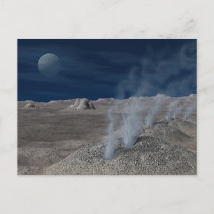 Cartão Postal Cryovolcanism em Pluto
