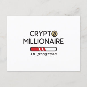 Cartão Postal Crypto Millionaire em curso