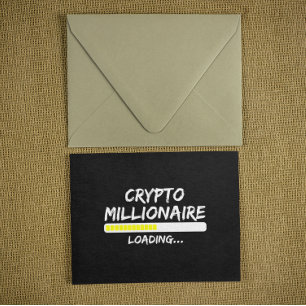 Cartão Postal Crypto Millionaire Loading Bitmoney