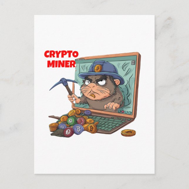 Cartão Postal Crypto Miner (Frente)