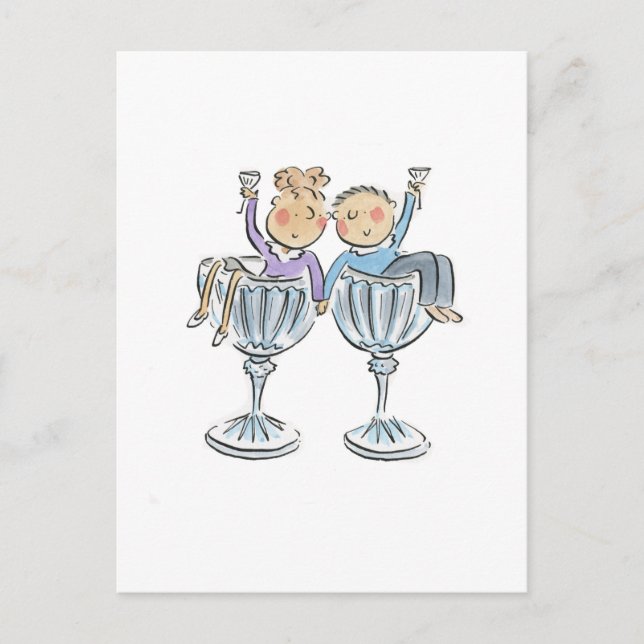 Cartão Postal Crystal Anniversário (Frente)