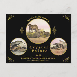 Cartão Postal Crystal Palace Antediluvianos
