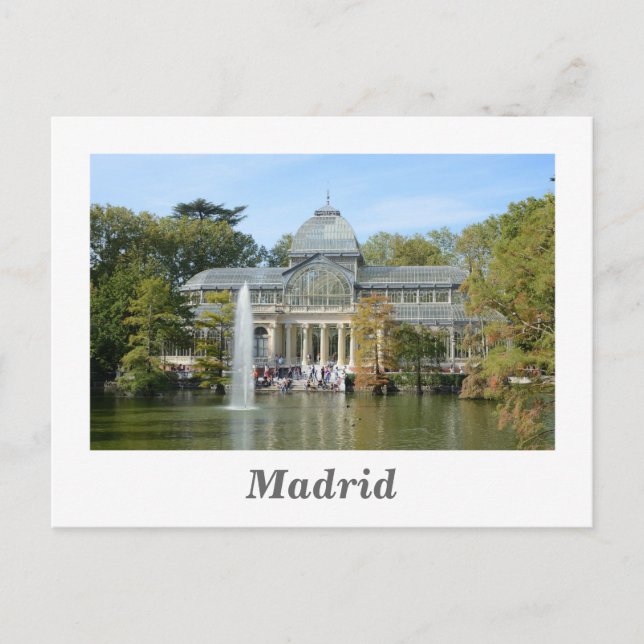 Cartão Postal Crystal Palace, Madrid (Frente)