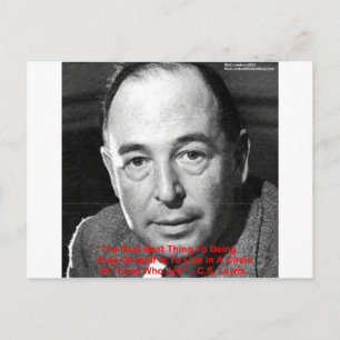 Cartão Postal CS Lewis "Surround Yourself", dons de citação de