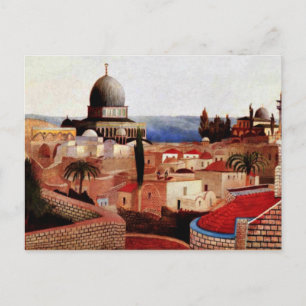 Cartão Postal Csontvar - Vista do Mar do Morto da Praça do Templ