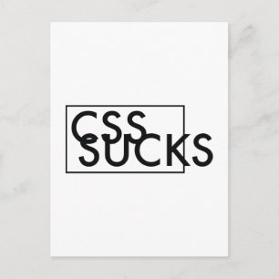 CARTÃO POSTAL CSS SUCKS