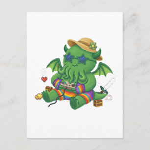Cartão Postal Cthulhu Bebê Gamer