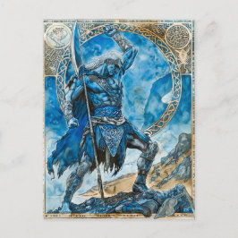 Cartão Postal Cú Chulainn "Guerreiro Heroico Celta de Ulster