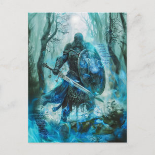 Cartão Postal Cú Chulainn "Guerreiro Heroico Celta do Ulster