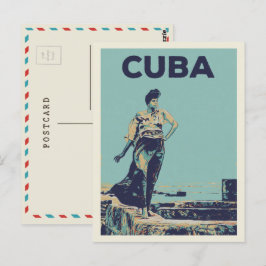 Cartão Postal Cuba Caribe uma mulher orgulhosa de Havana Cartão-