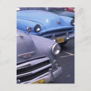 Cartão Postal Cuba, Havana. Clássicos automóveis dos anos 50