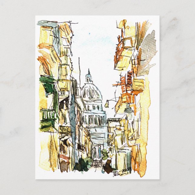 Cartão Postal Cuba Havana com capital (Frente)