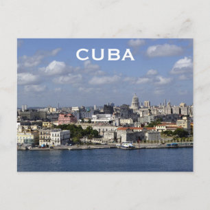 Cartão Postal Cuba Havana Viagens vintage Turismo Acrescente