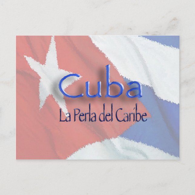 Cartão Postal CUBA - La Perla del Caribe (Frente)