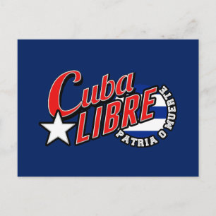 Cartão Postal Cuba Libre Motto