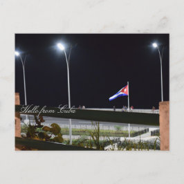 Cartão Postal Cuba Malecon Night Sea Wall Photo