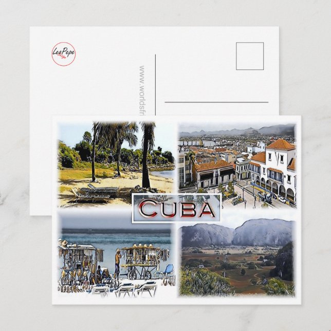 Cartão Postal Cuba - Mosaic - (Frente/Verso)