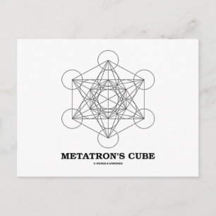 Cartão Postal Cubo de Metatron (Geometria Sagrada)