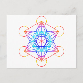 Cartão Postal Cubo do Metatron (Cor 2)