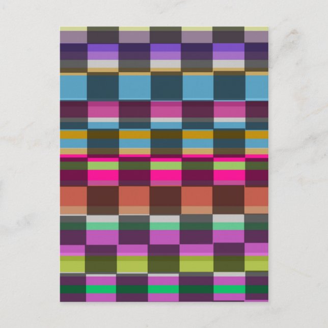 Cartão Postal Cubos Coloridos (Frente)
