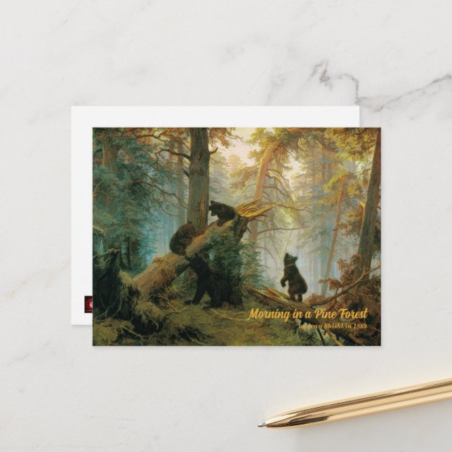 Cartão Postal Cubos De Urso 1889 Vintage (Frente/Verso In Situ)