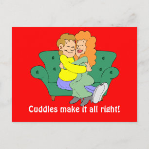 Cartão Postal Cudddles fazem tudo bem