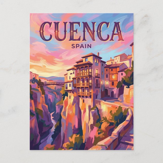 Cartão Postal Cuenca Espanha (Frente)