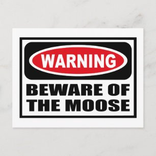 Cartão Postal CUIDADO COM O Cartão-Postal MOOSE