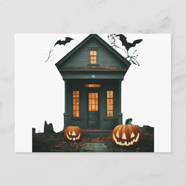 Cartão Postal "Cuidado com o fantasma dos fantasmas (Frente)