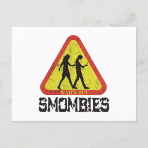 Cartão Postal Cuidado com os Smombies
