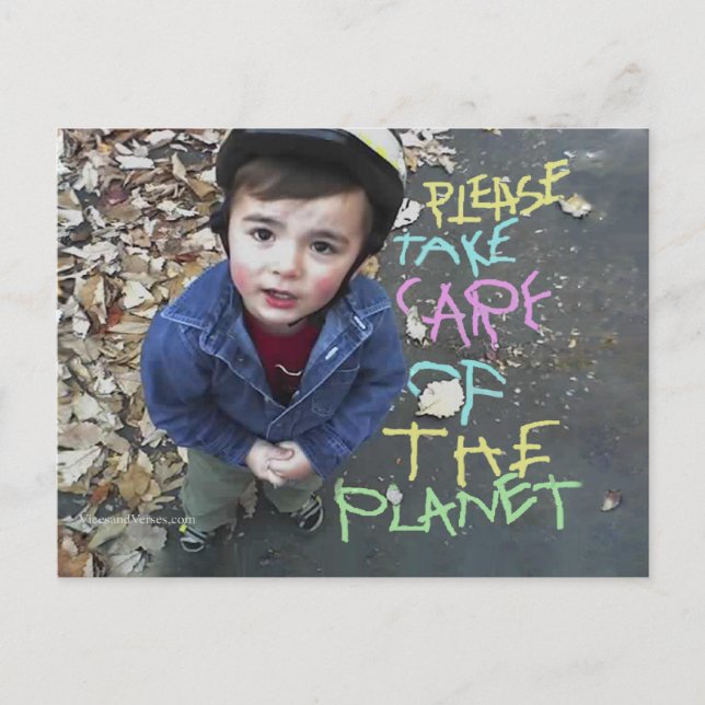 Cartão Postal Cuidem da Terra (Frente)
