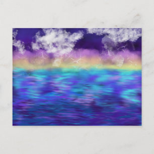 Cartão Postal Culto Art Amarelo Aqua Azul Púrpura Out 2017 ESSL