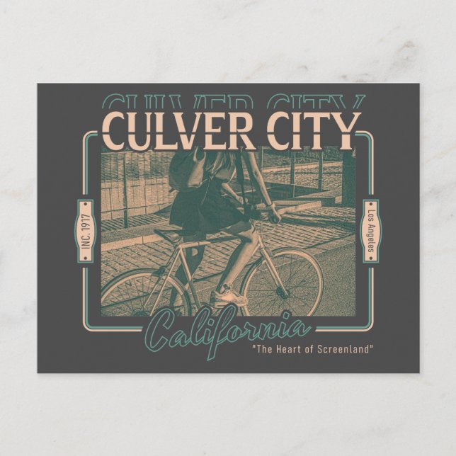 CARTÃO POSTAL CULVER CITY LOS ANGELES CALIFÓRNIA - BALLONA CREEK (Frente)